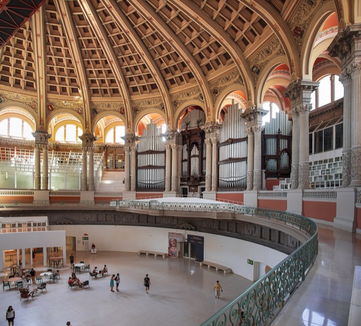 The Oval Hall of the Museu Nacional d'Art de Catalunya, inside Montjuïc's Palau Nacional